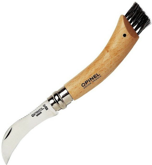 OPINEL Zatvárací nôž hubársky N°08 Inox VRI - drevo