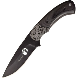 ELK RIDGE Nôž s pevnou čepeľou Fixed Blade 20,3 - drevo/čierny (ER20009BK)