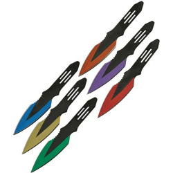 RITE EDGE Vrhací nôž 14cm, sada 6ks - multicolored (CN211534)