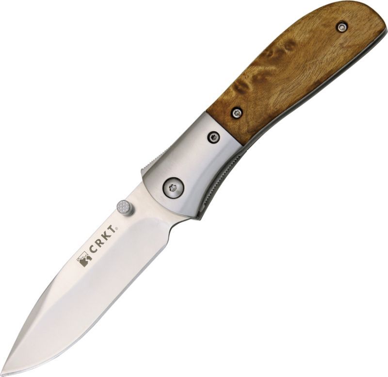 CRKT Zatvárací nôž Carson M4 A/O, Burl Scales (CRM402W)