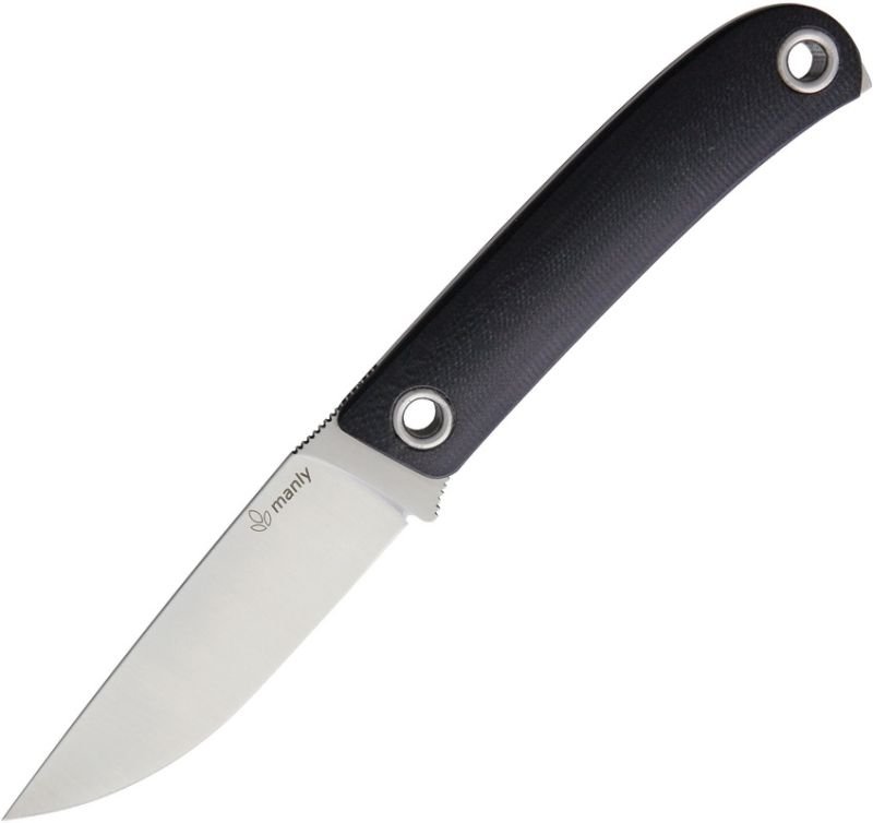 MANLY Nôž s pevnou čepeľou Patriot Fixed Blade CPM154 - čierny (MLY009)