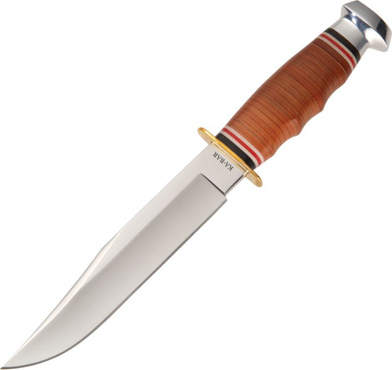 KA-BAR Nôž s pevnou čepeľou Bowie Leather Handle (KA1236)