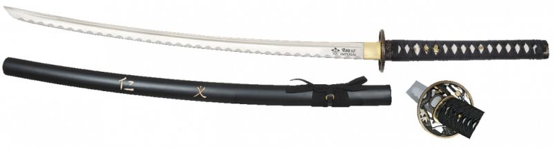 TOLE10 Meč Wakizashi 53cm - strung wood/Black