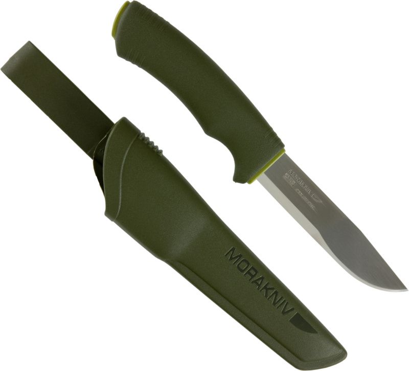 MORAKNIV Nôž s pevnou čepeľou Bushcraft Forest - Stainless Steel - zelený (NZ-FOR-SS-02)