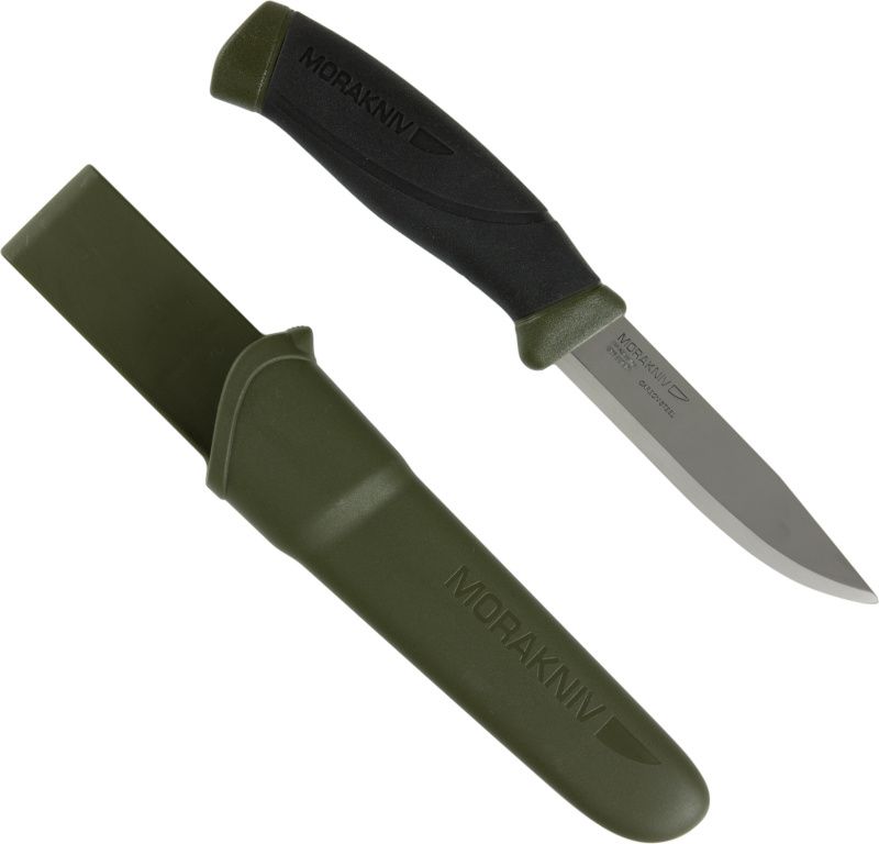 MORAKNIV Nôž s pevnou čepeľou Companion MG (C) - Carbon Steel - zelený (NZ-CMG-CS-02)