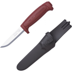 MORAKNIV Nôž s pevnou čepeľou BASIC 511 - Carbon Steel - červený (NZ-511-CS-25)