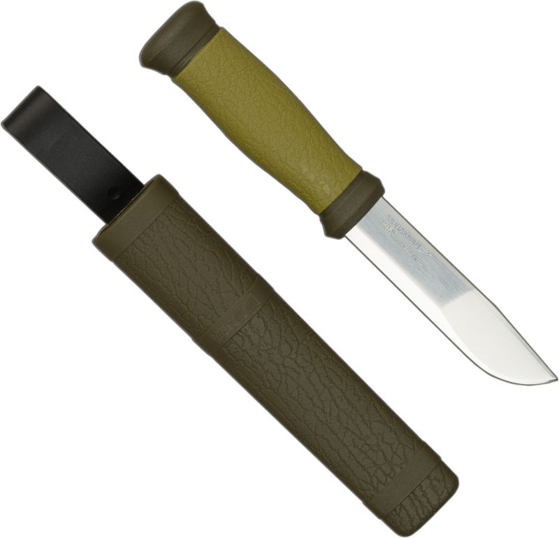 MORAKNIV Nôž s pevnou čepeľou Outdoor 2000 - Stainless Steel - zelený (NZ-200-SS-02)