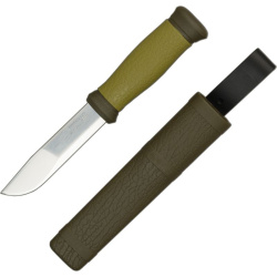 MORAKNIV Nôž s pevnou čepeľou Outdoor 2000 - Stainless Steel - zelený (NZ-200-SS-02)