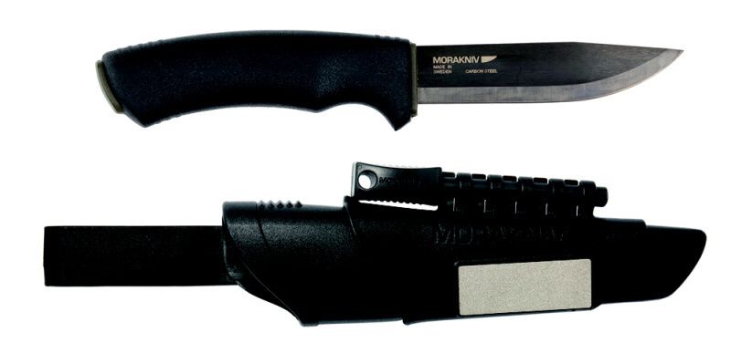 MORAKNIV Nôž s pevnou čepeľou Bushcraft Survival Black - Carbon Steel - čierny (NZ-BSS-CS-01)