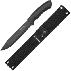 MORAKNIV Nôž s pevnou čepeľou Pathfinder carbon steel -  black (NZ-PTF-CS-01)