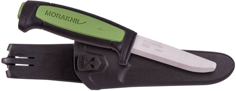 MORAKNIV Nôž s pevnou čepeľou PRO C Safe - Carbon Steel - green (NZ-PRF-CS-02)