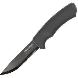 MORAKNIV Nôž s pevnou čepeľou Bushcraft Black SRT stainless steel - black (NZ-BBS-SS-01)