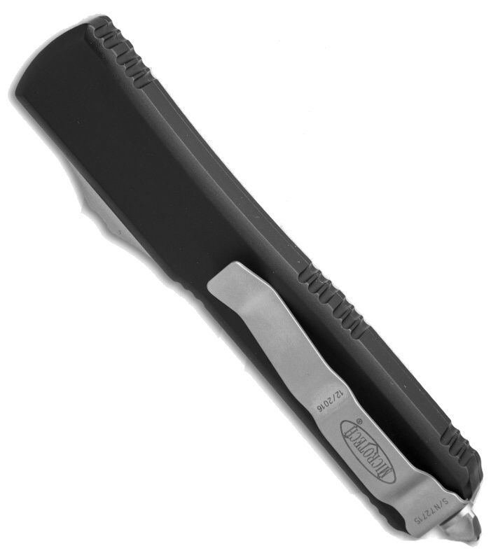 MICROTECH Zatvárací nôž Ultratech S/E Stonewash - čierny (121-10)