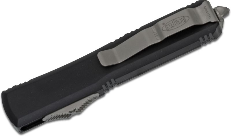 MICROTECH Zatvárací nôž Ultratech S/E Stonewash Partial Serrated