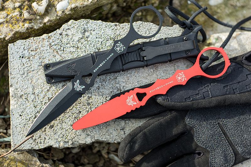 BENCHMADE Nôž s pevnou čepeľou SOCP COMBO 2ks (176BK-COMBO)