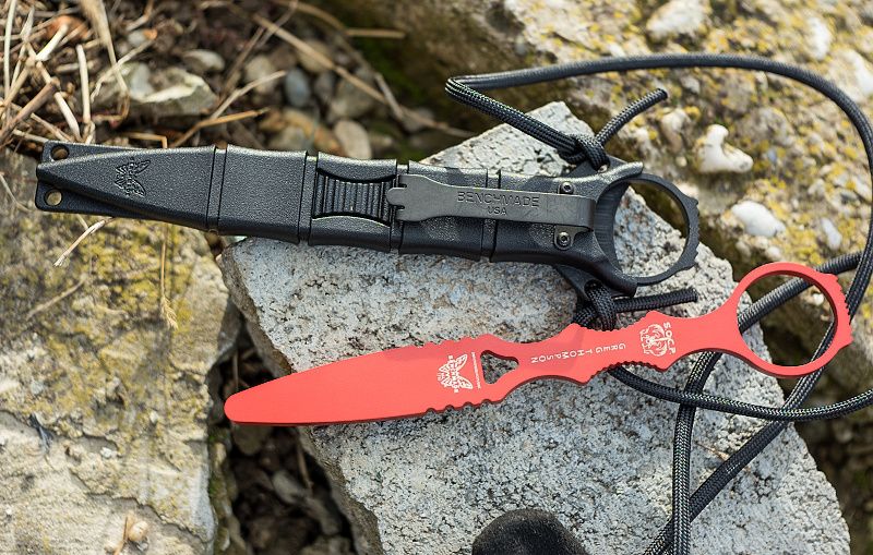 BENCHMADE Nôž s pevnou čepeľou SOCP COMBO 2ks (176BK-COMBO)