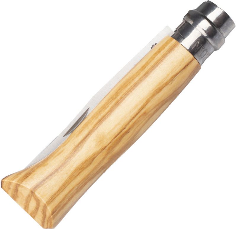 OPINEL Zatvárací nôž N08 Inox s púzdrom - oliva