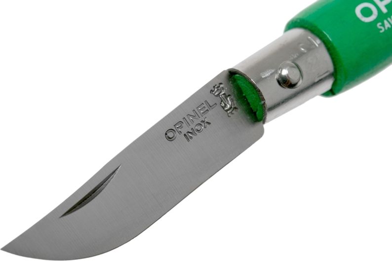 OPINEL Zatvárací nôž N02 VRI Kľúčenka 3,5 - buk/zelený