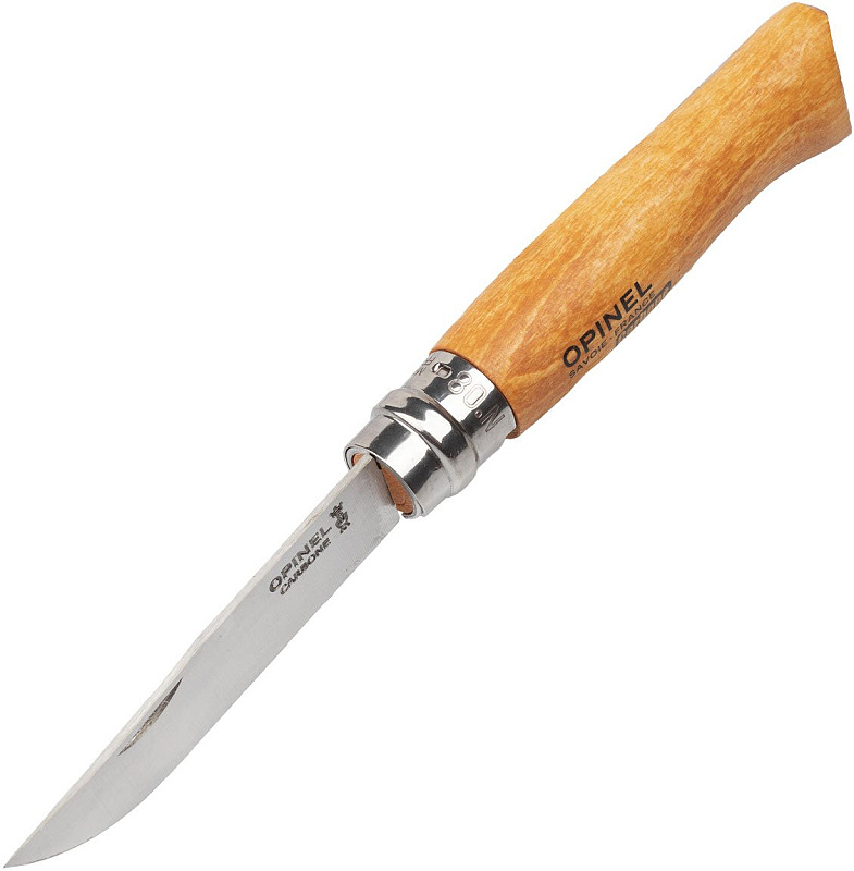 OPINEL Zatvárací nôž N°08 VRI Carbon s puzdrom - drevo