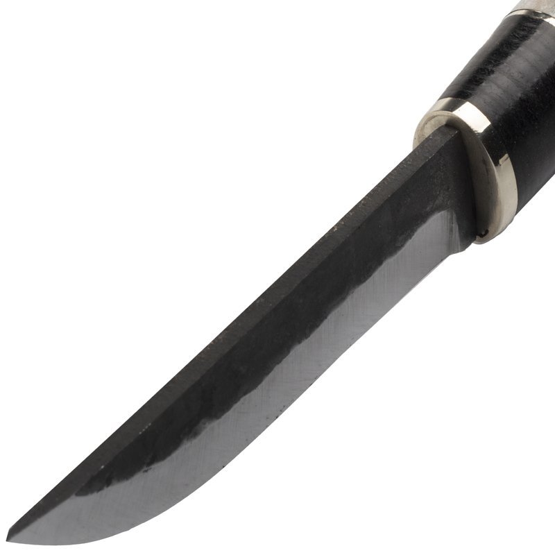 WOOD JEWEL Nôž s pevnou čepeľou 20,8 - koža / čierny (WJ23NP)