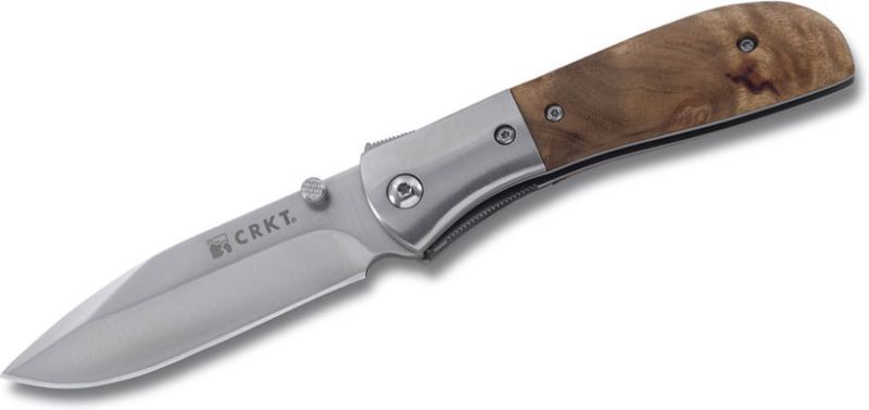 CRKT Zatvárací nôž Carson M4 A/O, Burl Scales (CRM402W)