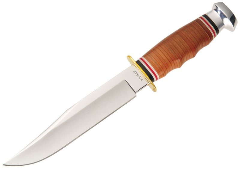 KA-BAR Nôž s pevnou čepeľou Bowie Leather Handle (KA1236)