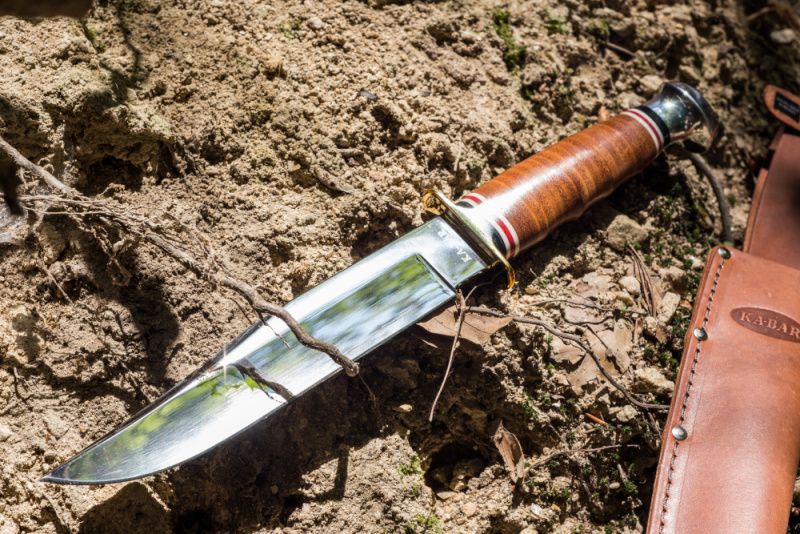 KA-BAR Nôž s pevnou čepeľou Bowie Leather Handle (KA1236)