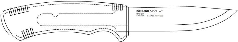 MORAKNIV Nôž s pevnou čepeľou Pathfinder - Carbon Steel - čierny (NZ-PTF-CS-01)