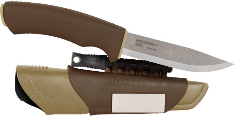 MORAKNIV Nôž s pevnou čepeľou Bushcraft Survival Desert - Stainless Steel - khaki (NZ-BDS-SS-13)