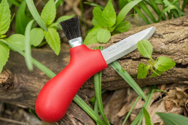 MORAKNIV Nôž s pevnou čepeľou Karl-Johan Mushroom Knife - červený (NZ-KJM-SS-25)