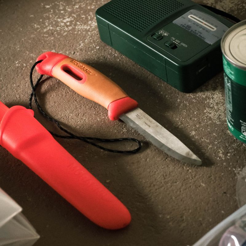 MORAKNIV Nôž s pevnou čepeľou Companion Spark Emergency (S) - burnt orange/ red (NZ-CSE-SS-9525)