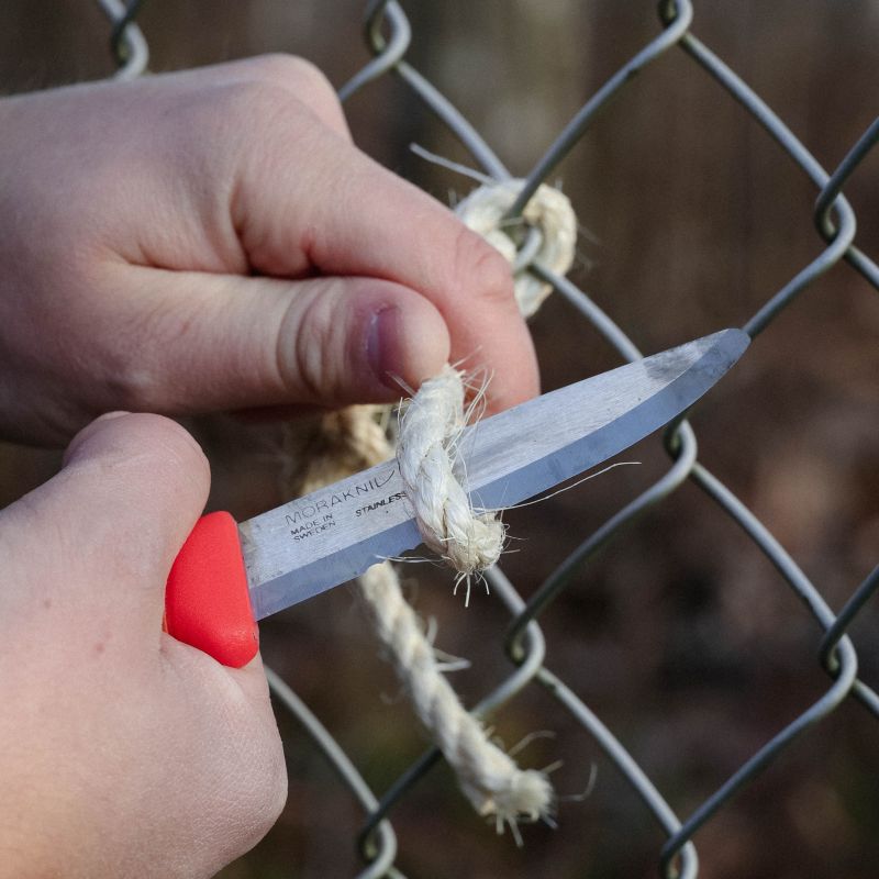 MORAKNIV Nôž s pevnou čepeľou Companion Spark Emergency (S) - burnt orange/ red (NZ-CSE-SS-9525)