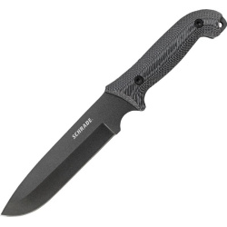 SCHRADE Nôž s pevnou čepeľou Frontier Black Micarta 33 - čierny/šedý (SCHF52M)