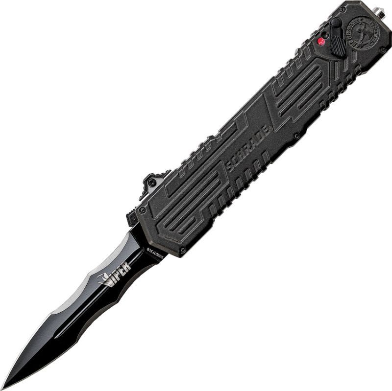 SCHRADE Zatvárací nôž Viper 3rd Gen OTF Assist - čierny (SCHOTF3CB)