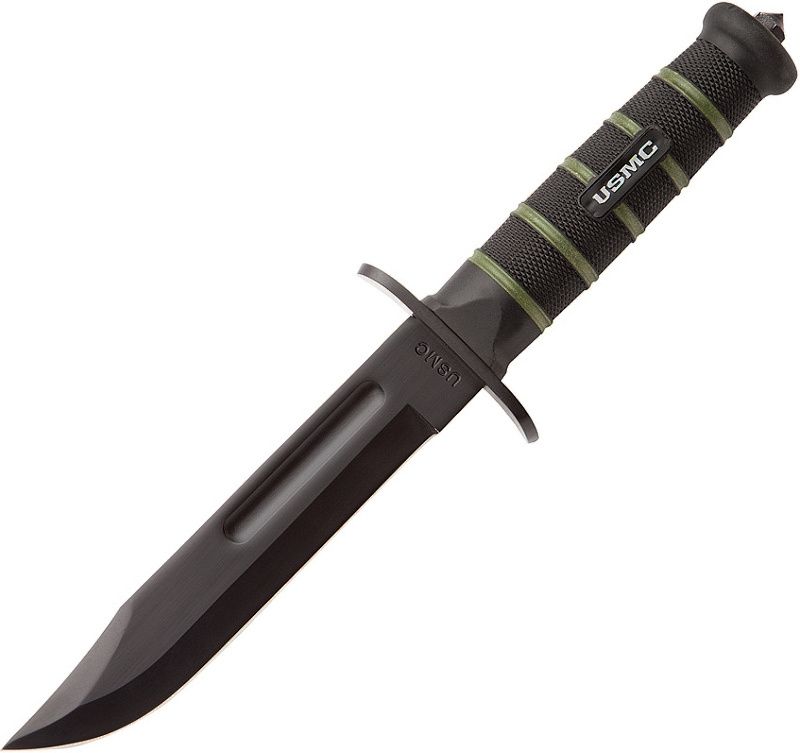 UNITED CUTLERY Nôž s pevnou čepeľou USMC Blackout Combat Fighter - čierny (UC3156)