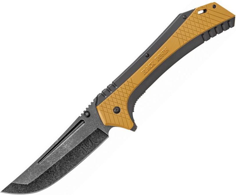 UNITED CUTLERY Zatvárací nôž Black Ronin Linerlock A/O - yellow / grey (UC3355)