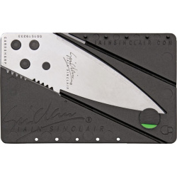 Cardsharp® Credit Card Folding Safety Knife, strieborný - strieborný (IS1)