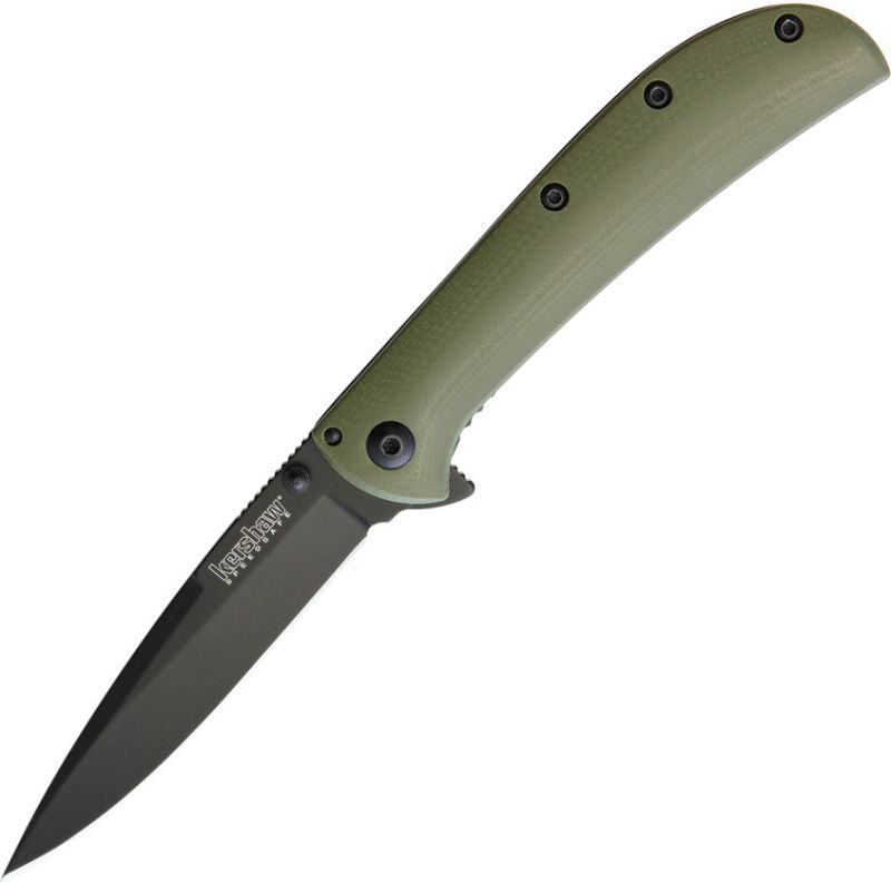 KERSHAW Zatvárací nôž AM-3 Framelock A/O Green (KS2335GRNBL)