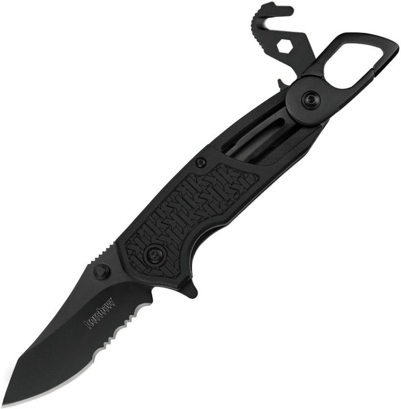 KERSHAW Zatvárací nôž Funxion EMT Linerlock A/O - black (KS8100)