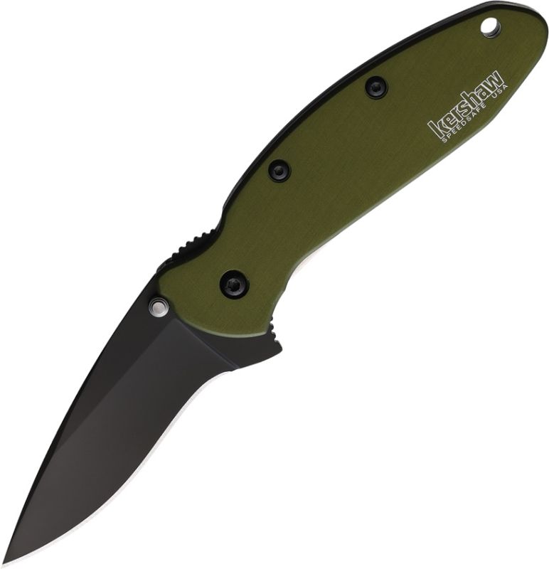 KERSHAW Zatvárací nôž Scallion Linerlock A/O Green (KS1620OLBLK)