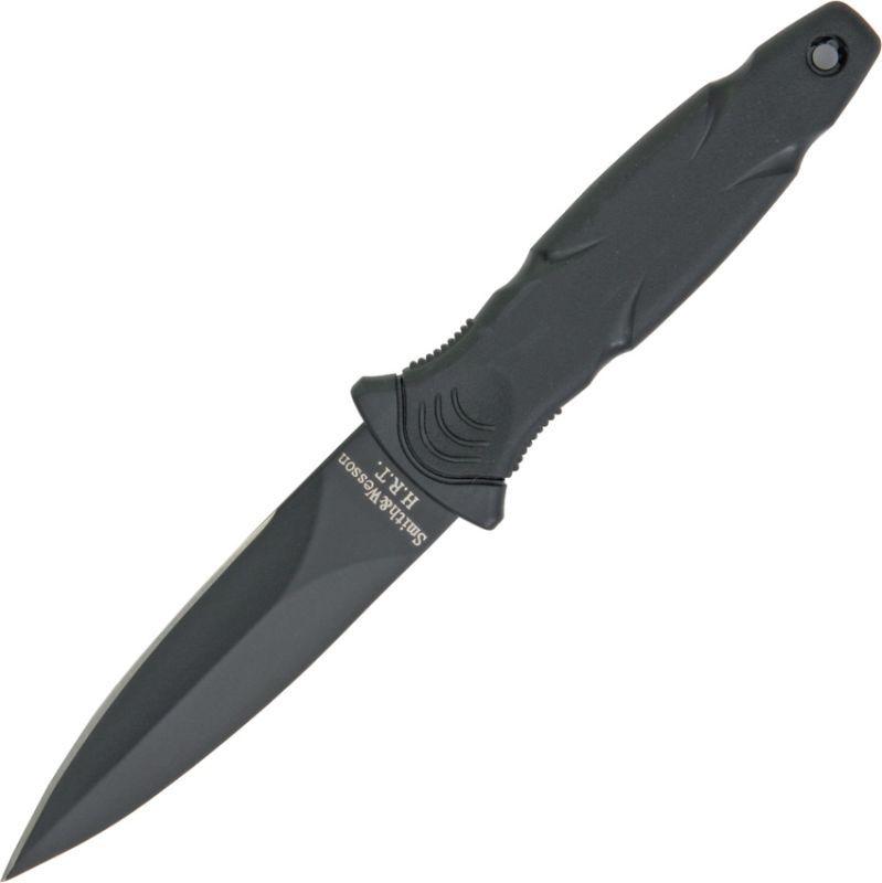 SMITH WESSON Nôž s pevnou čepeľou H.R.T. Military Boot Knife - čierny (SWHRT3BF)