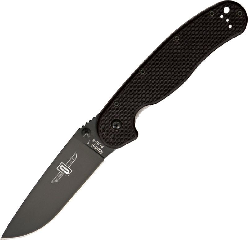ONTARIO Zatvárací nôž RAT-1 Linerlock - čierny (ON8846)