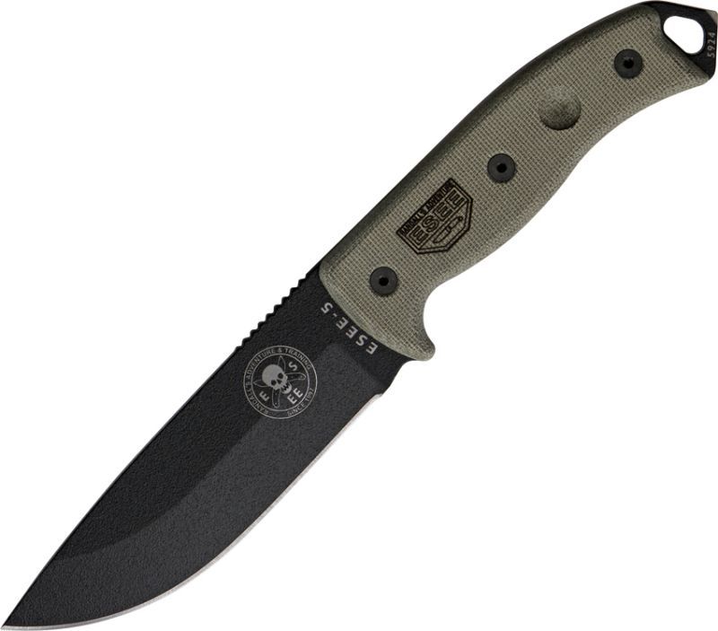 ESEE Nôž s pevnou čepeľou RC-5, čierne puzdro (RC5PBK)