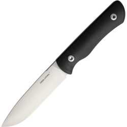 REAL STEEL Nôž s pevnou čepeľou Bushcraft Plus Convex - čierny (RS3720)