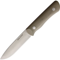 REAL STEEL Nôž s pevnou čepeľou Bushcraft III Convex - coyote (RS3726C)