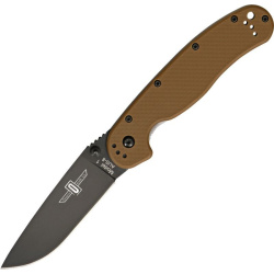 ONTARIO Zatvárací nôž RAT-1 Linerlock - čierny/coyote brown (ON8846CB)