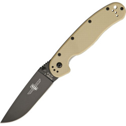 ONTARIO Zatvárací nôž RAT-1 Linerlock - čierny/desert tan (ON8846DT)