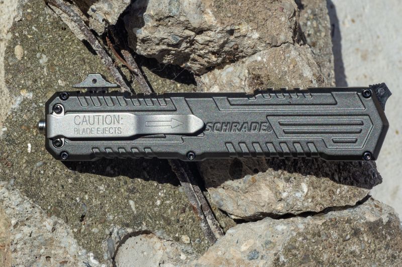 SCHRADE Zatvárací nôž Viper 3rd Gen OTF Assist - šedý (SCHOTF3C)