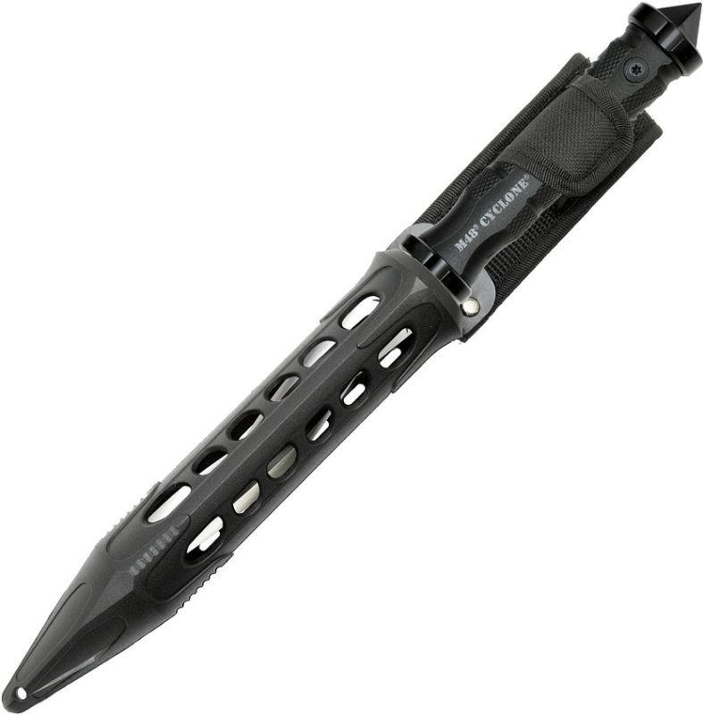 UNITED CUTLERY Nôž s pevnou čepeľou M48 Tactical Cyclone Twisted - čierny (UC3163)