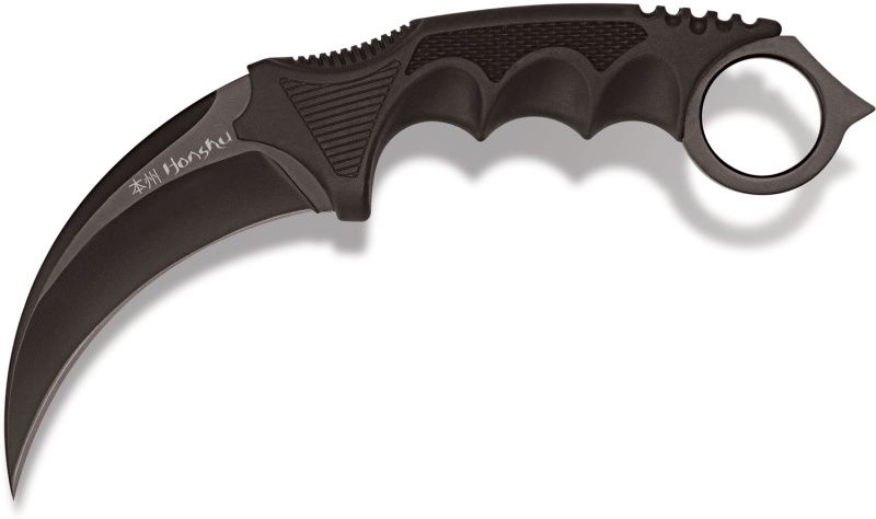 UNITED CUTLERY Nôž s pevnou čepeľou Honshu Karambit - čierny (UC2791)